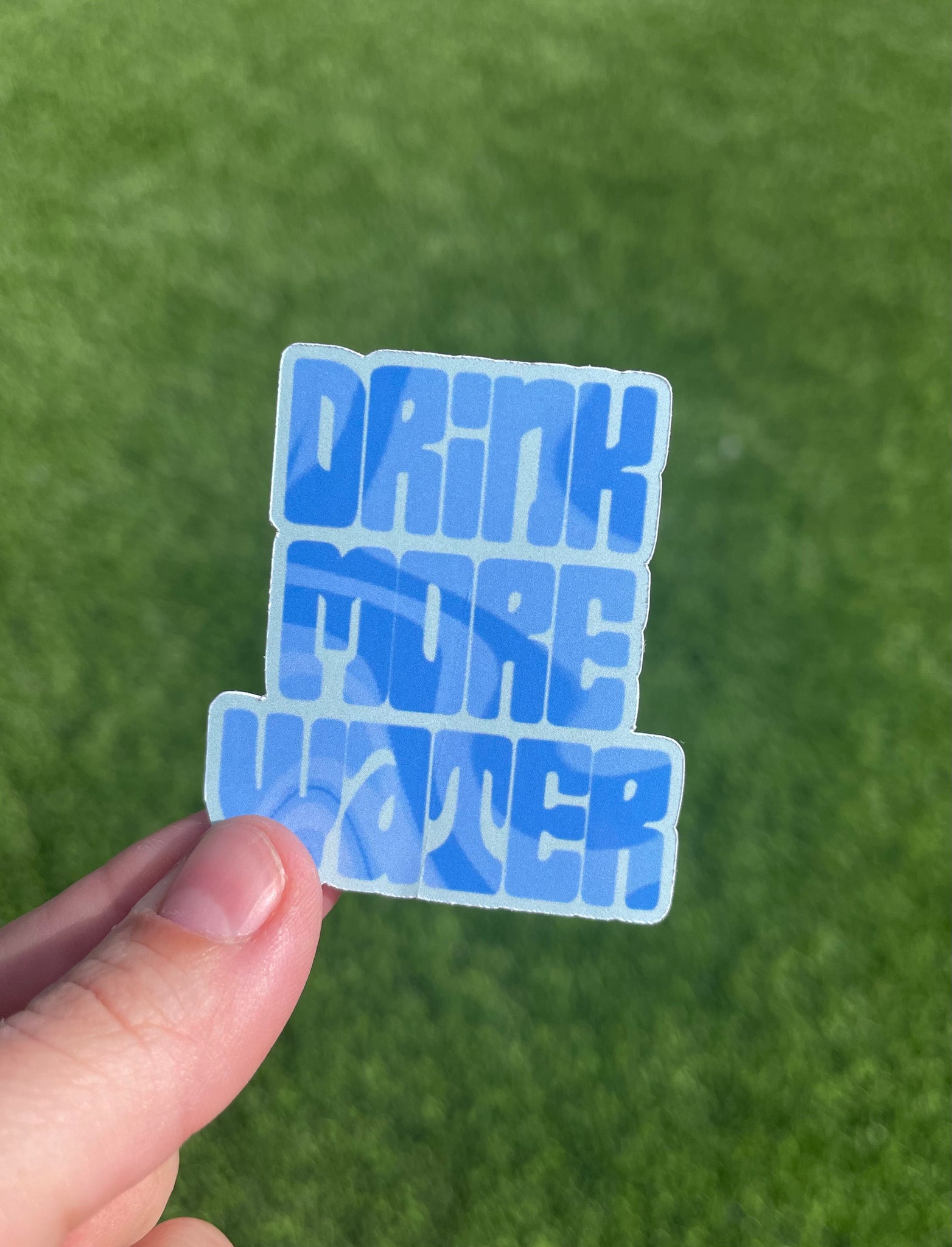 Hydration Reminder Sticker: Laptop, iPad, Water Bottle | Glossy, Scratch-Proof Design Option for Encouraging More Water Intake