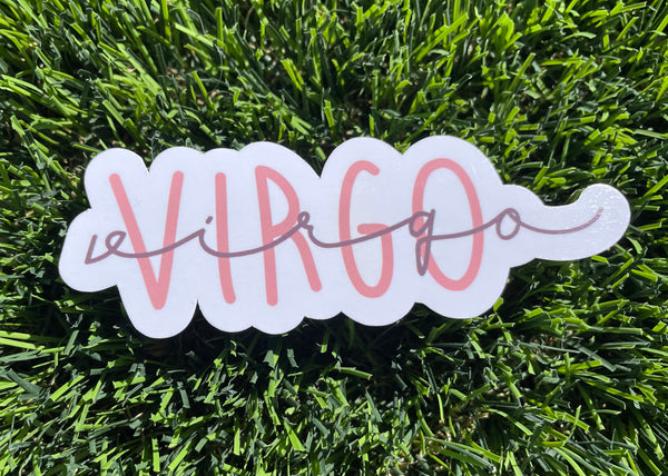 Virgo Sticker Zodiac Astrology for Laptop Ipad Water bottle Matte and Glossy Waterproof scratch proof