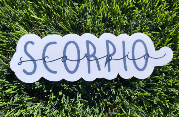 Scorpio Sticker Zodiac Astrology for Laptop Ipad Water bottle Matte and Glossy Waterproof scratch proof