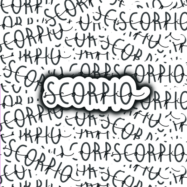 Scorpio Sticker Zodiac Astrology for Laptop Ipad Water bottle Matte and Glossy Waterproof scratch proof