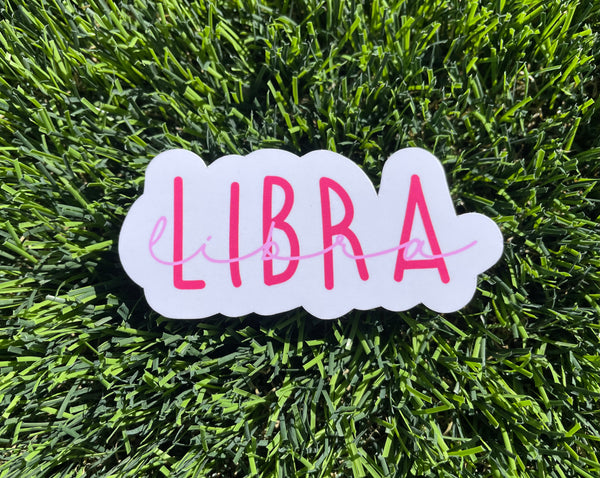 Libra Sticker Zodiac Astrology for Laptop Ipad Water bottle Matte and Glossy Waterproof scratch proof