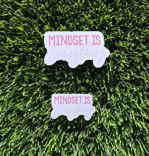 Mindset is Everything Sticker Laptop Sticker Ipad Water bottle sticker Waterproof Scratch Proof