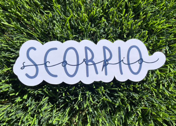 Scorpio Sticker Zodiac Astrology for Laptop Ipad Water bottle Matte and Glossy Waterproof scratch proof